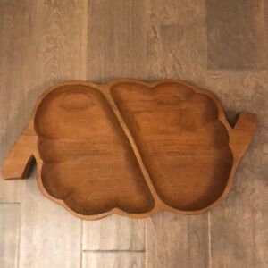 vintage Teak divided tray